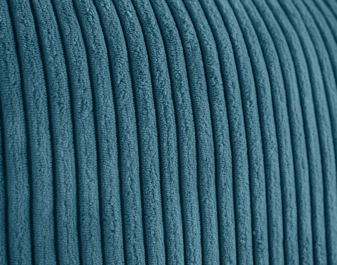 Fauteuil en velours côtelé avec pieds hauts Charlie