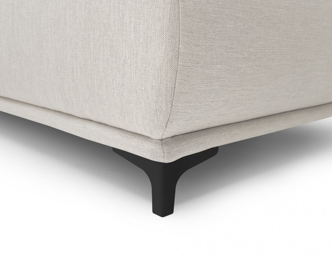 Arya - canapé d'angle réversible convertible avec coffre style contemporain