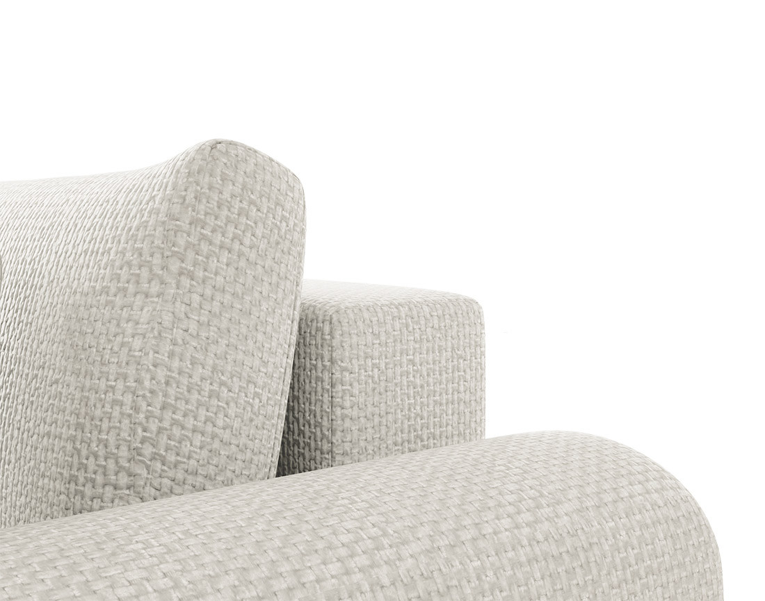 Canapé d'angle réversible 4 places convertible avec coffre en velours texturé Rosalie Canapé d'angle réversible 4 places convertible avec coffre en velours texturé Rosalie