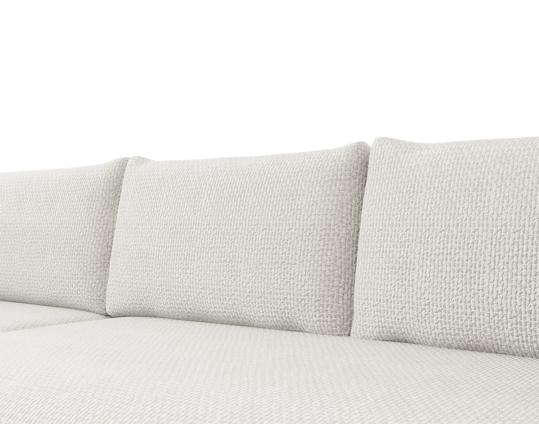 Canapé d'angle réversible 4 places convertible avec coffre en velours texturé Rosalie Canapé d'angle réversible 4 places convertible avec coffre en velours texturé Rosalie