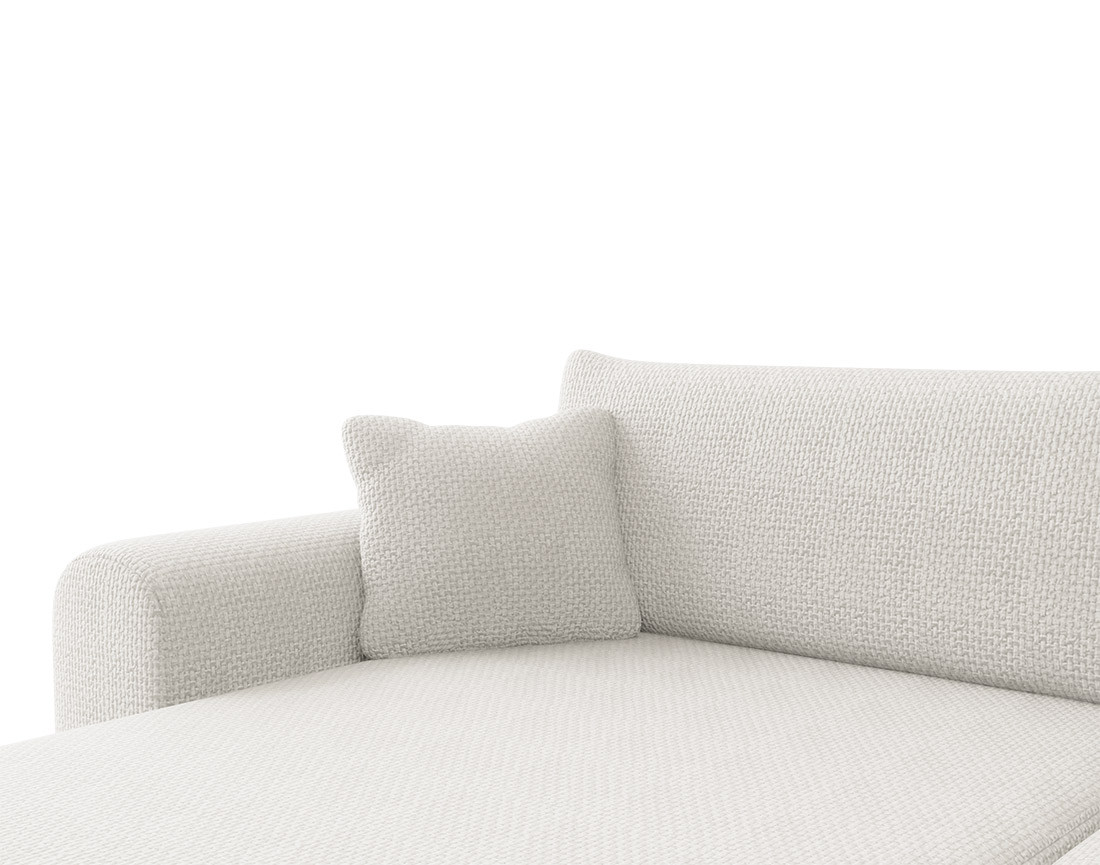 Canapé d'angle réversible 4 places convertible avec coffre en velours texturé Rosalie Canapé d'angle réversible 4 places convertible avec coffre en velours texturé Rosalie