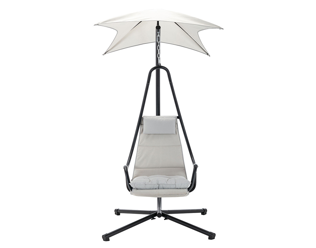 Fauteuil suspendu avec pare-soleil en tissu Cozumel