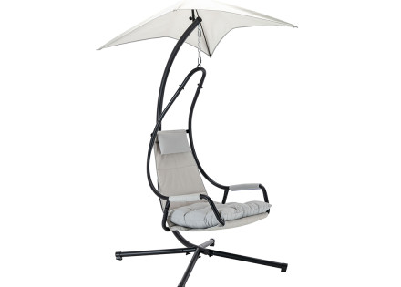 Fauteuil suspendu avec pare-soleil en tissu Cozumel