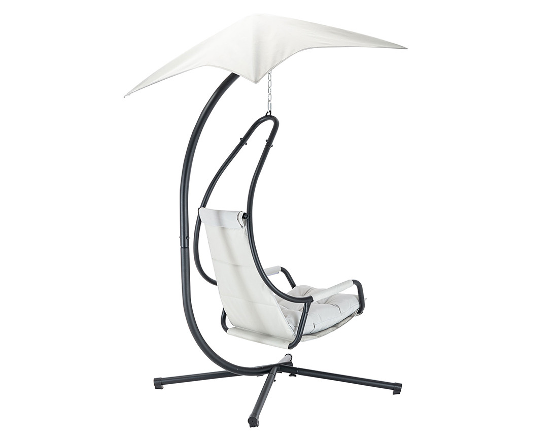 Fauteuil suspendu avec pare-soleil en tissu Cozumel