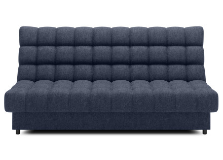 Canapé convertible clic-clac 3 places avec coffre en tissu texturé Ezra