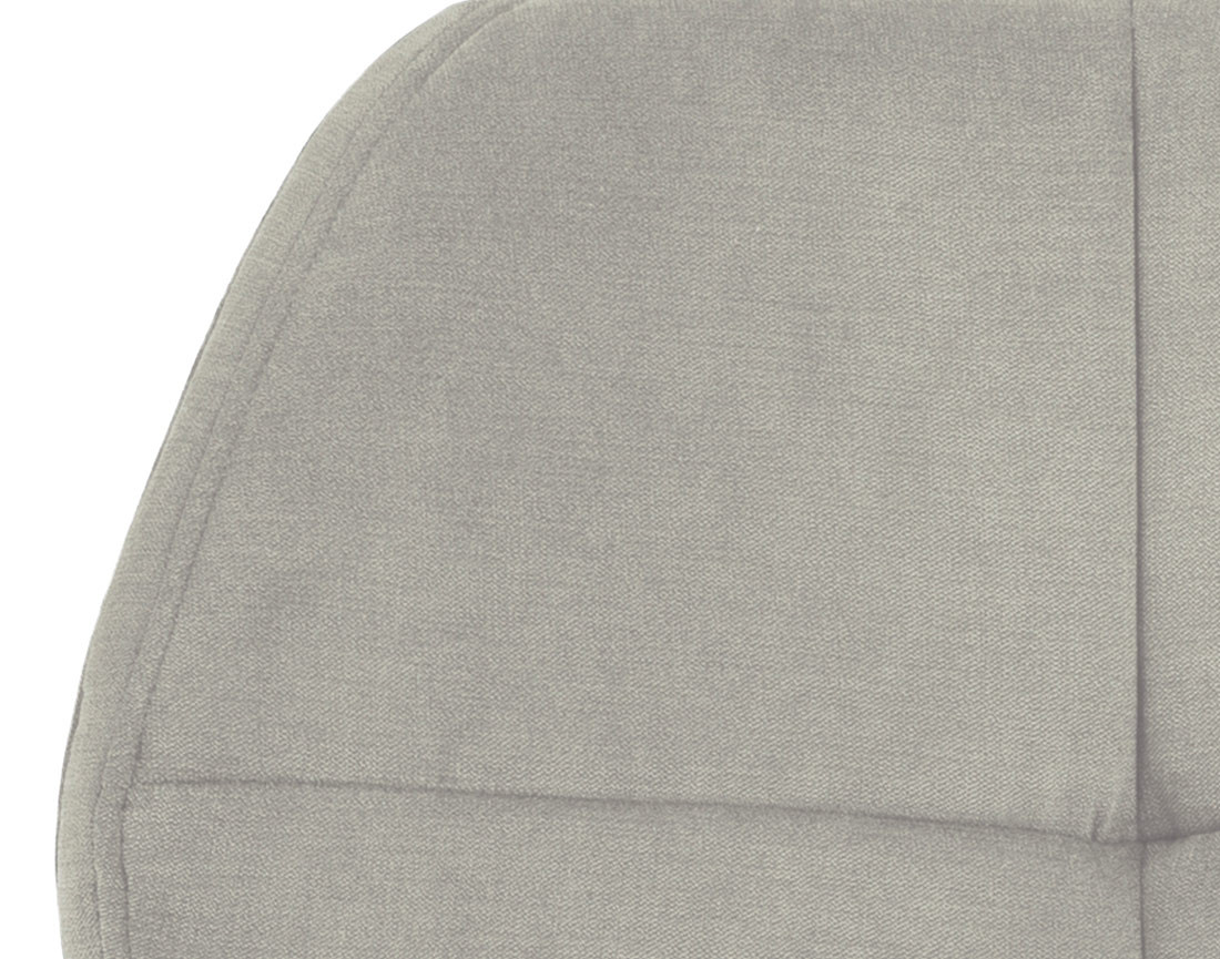 Lot de 2 chaises en tissu microfibre pieds en métal Manilla