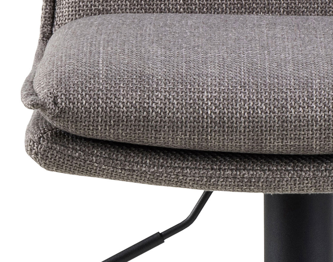 Lot de 2 tabourets ajustables et pivotants en tissu Alora