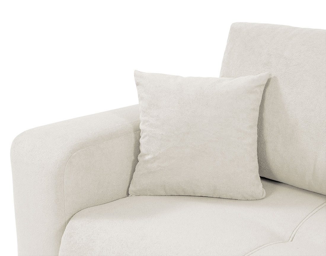 Canapé d'angle réversible 4 places convertible avec coffre en tissu Nicole Canapé d'angle réversible 4 places convertible avec coffre en tissu Nicole