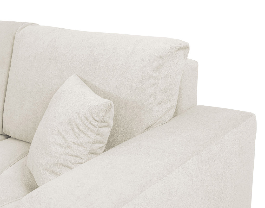 Canapé d'angle réversible 4 places convertible avec coffre en tissu Nicole Canapé d'angle réversible 4 places convertible avec coffre en tissu Nicole