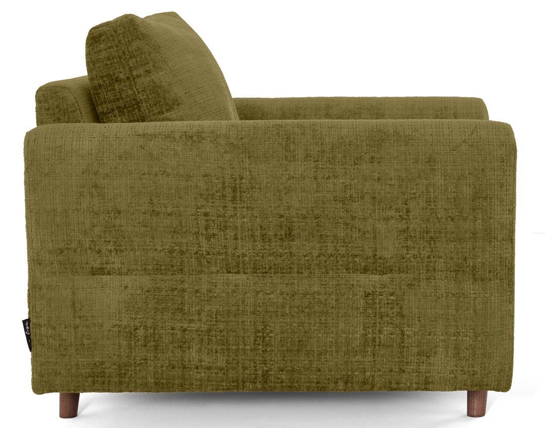 Fauteuil en velours texturé Rune