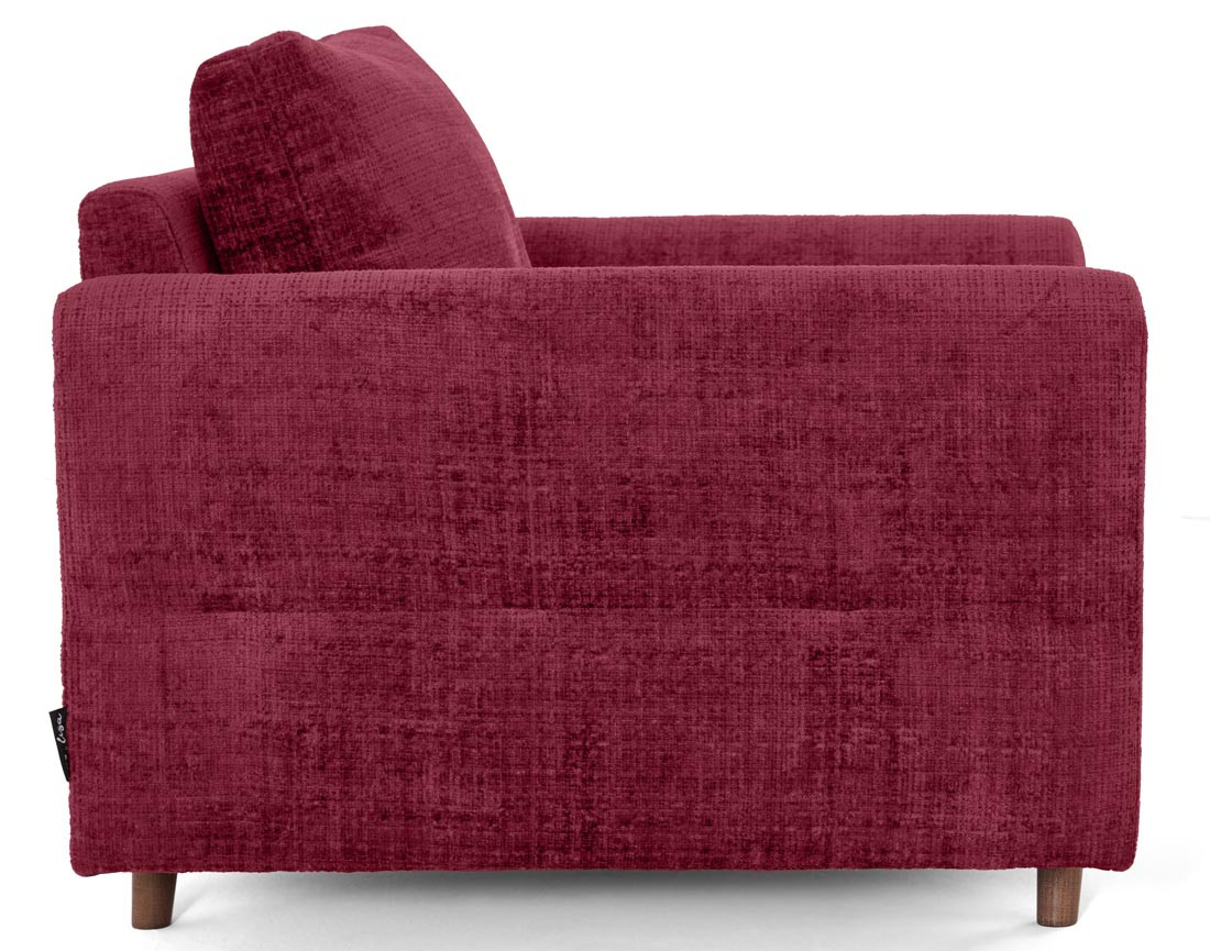 Fauteuil en velours texturé Rune