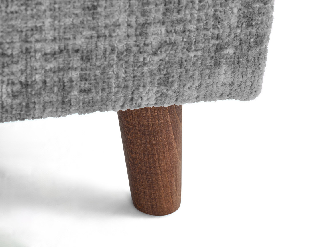 Fauteuil en velours texturé Rune