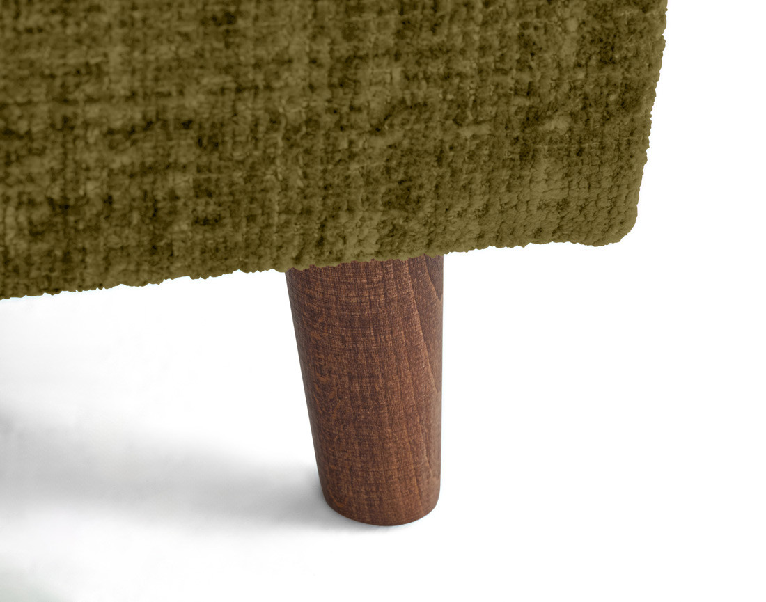 Fauteuil en velours texturé Rune