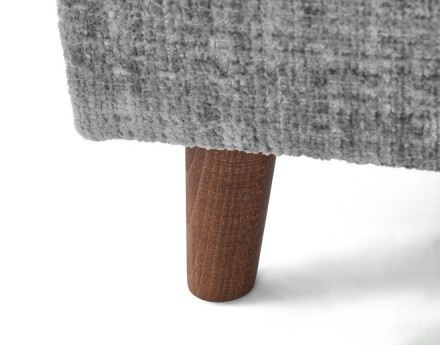 Canapé d'angle droit 4 places en velours texturé Rune