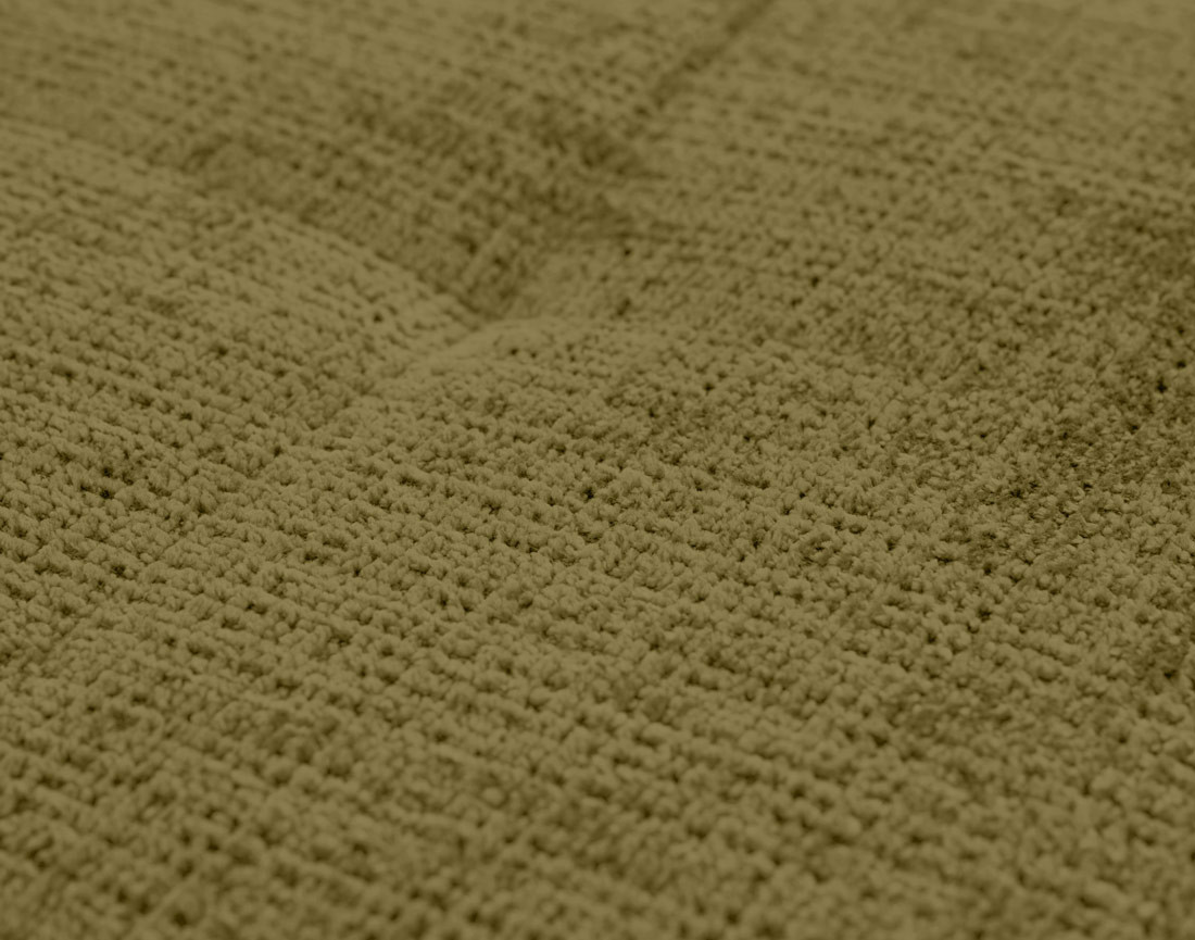 Canapé panoramique d'angle droit 7 places en velours texturé Rune