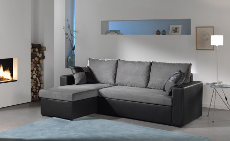Orlando Blanc/gris Canapé d'angle convertible Orlando Blanc/gris Canapé d'angle convertible