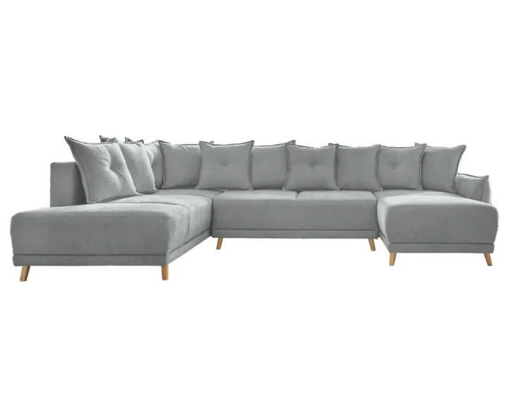 Lena - Canapé scandinave d'angle panoramique convertible gauche Lena - Canapé scandinave d'angle panoramique convertible gauche