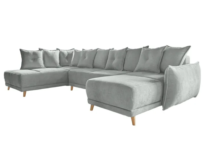 Lena - Canapé scandinave d'angle panoramique convertible gauche Lena - Canapé scandinave d'angle panoramique convertible gauche