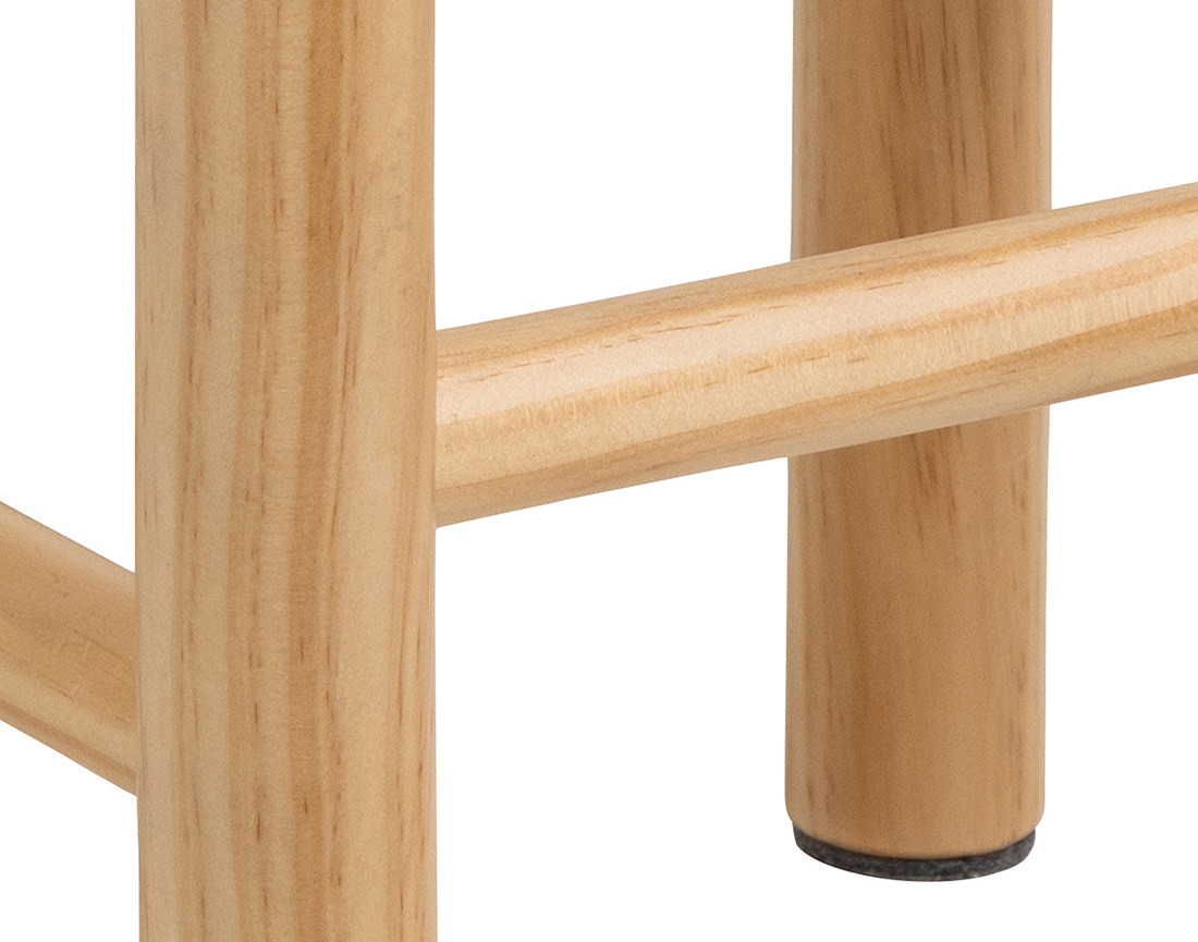 Tabouret en bois et corde tressée H 45cm  Liora