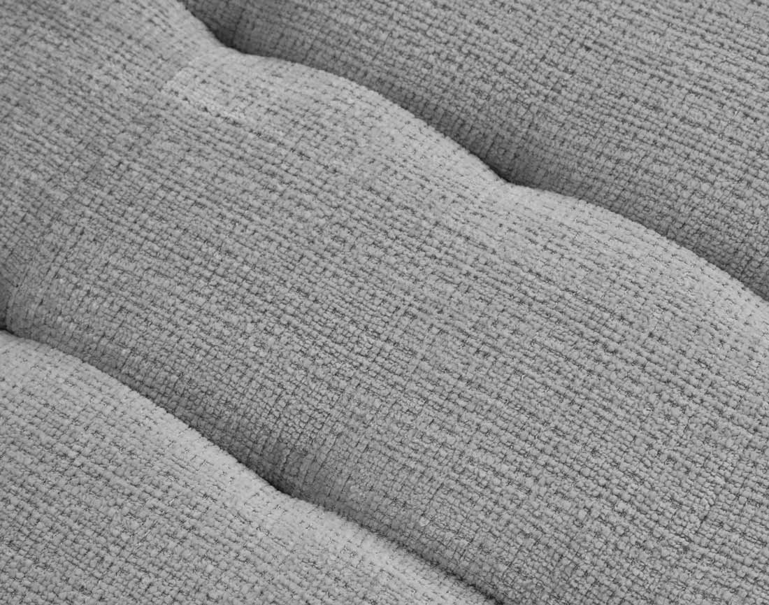 Canapé d'angle droit 5 places convertible en velours texturé Anna Canapé d'angle droit 5 places convertible en velours texturé Anna