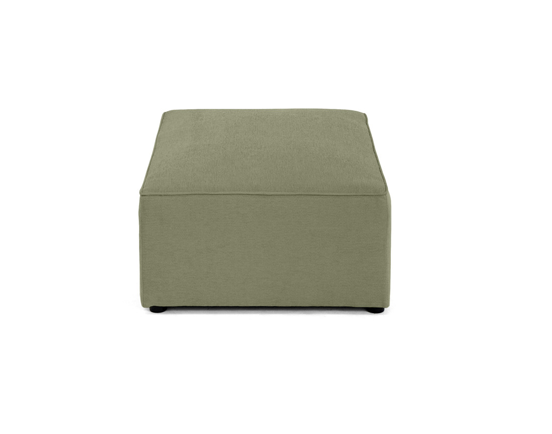 Pouf en tissu Topaze