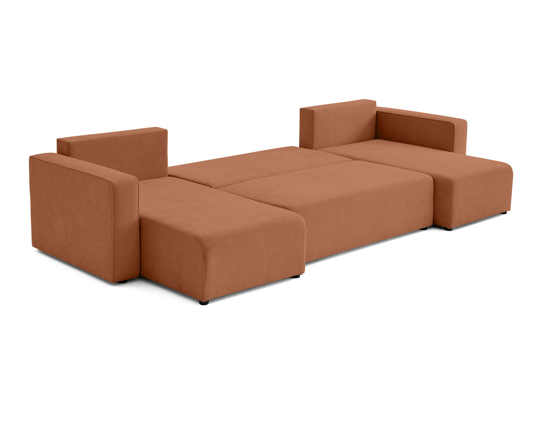 Canapé panoramique 7 places - convertible avec coffre - Topaze