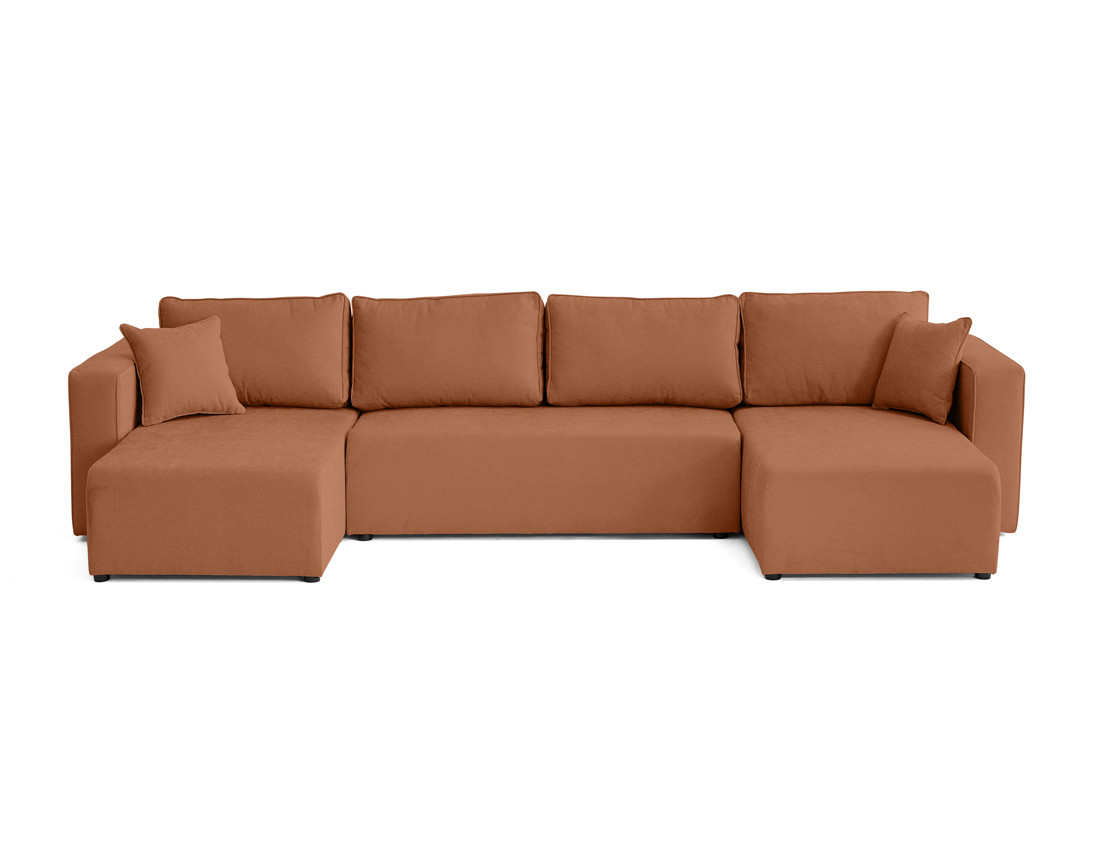 Canapé panoramique 7 places - convertible avec coffre - Topaze