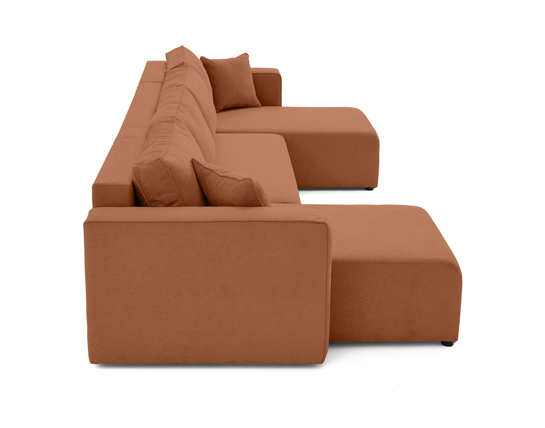 Canapé panoramique 7 places - convertible avec coffre - Topaze