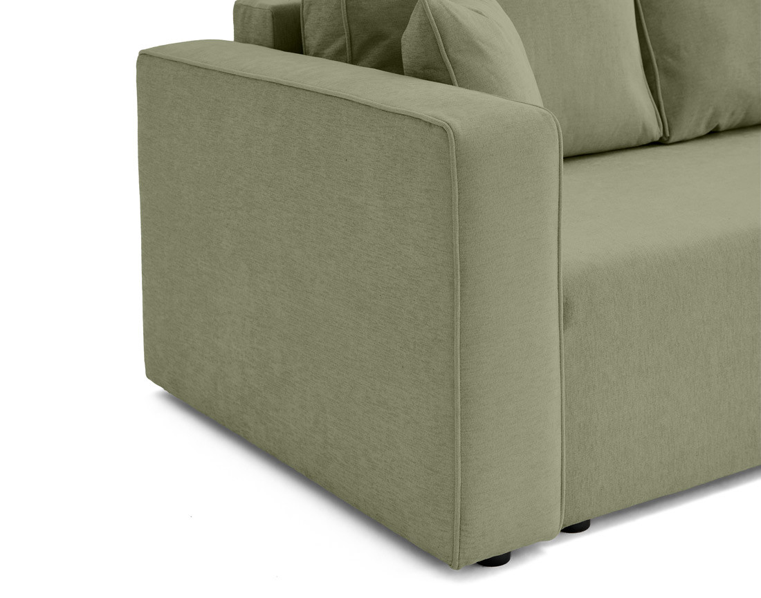 Canapé 3 places - convertible avec coffre - en tissu - Topaze