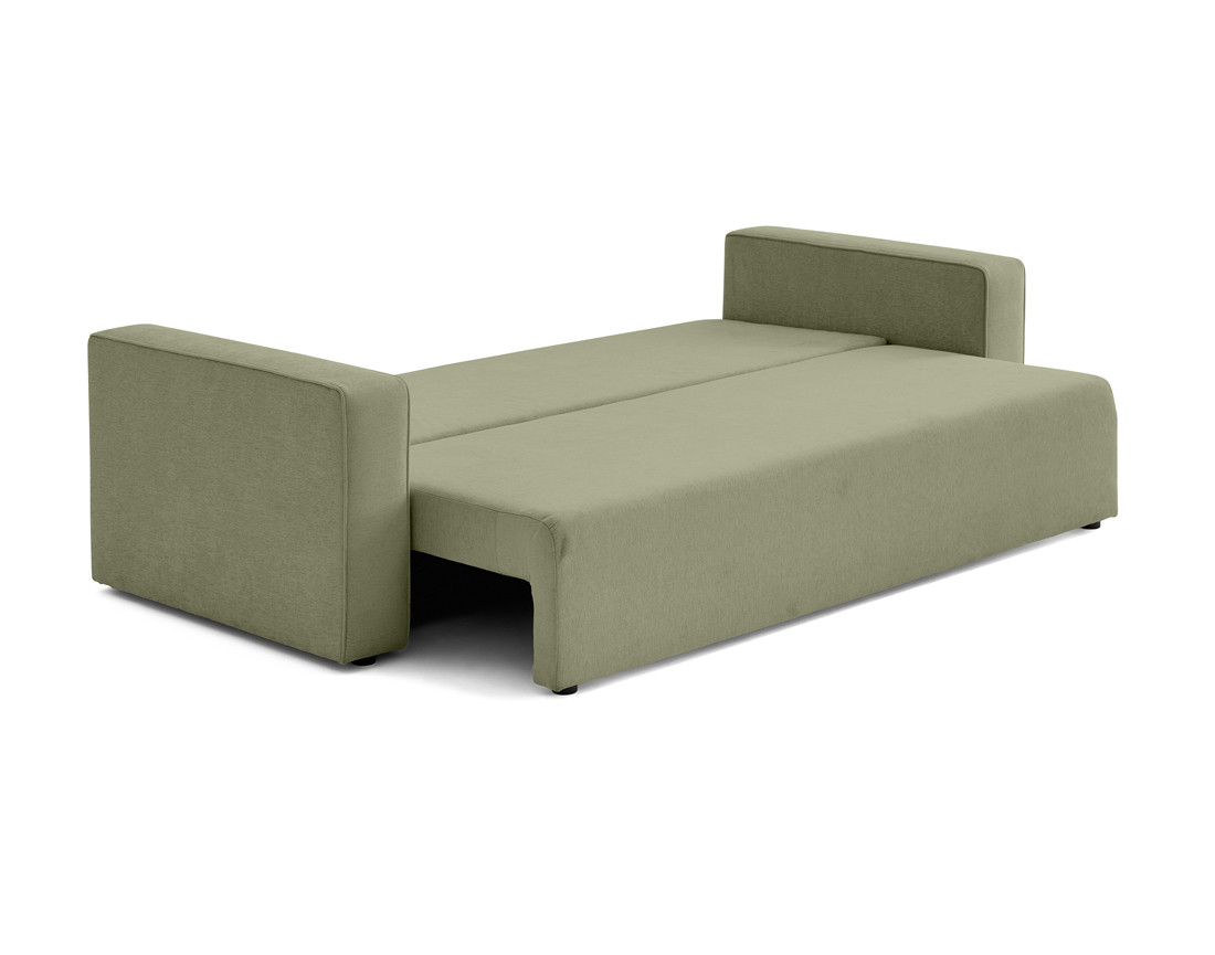 Canapé 3 places - convertible avec coffre - en tissu - Topaze