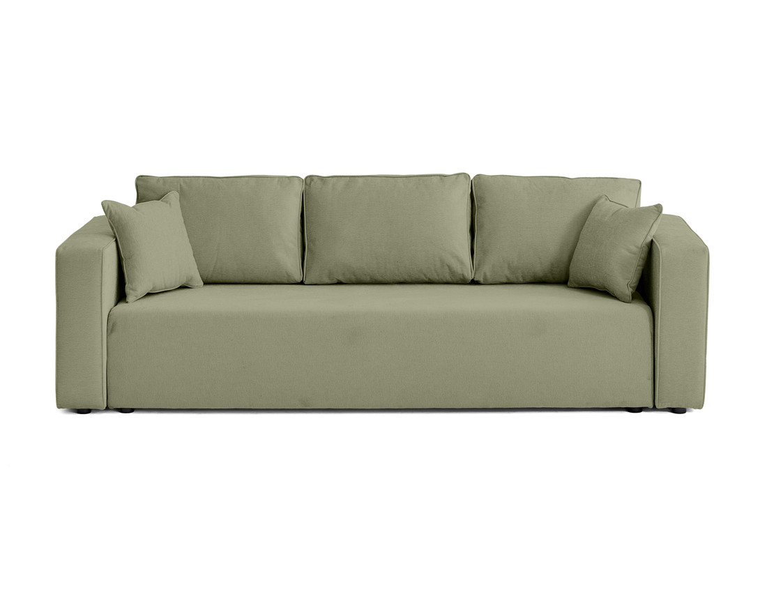 Canapé 3 places - convertible avec coffre - en tissu - Topaze