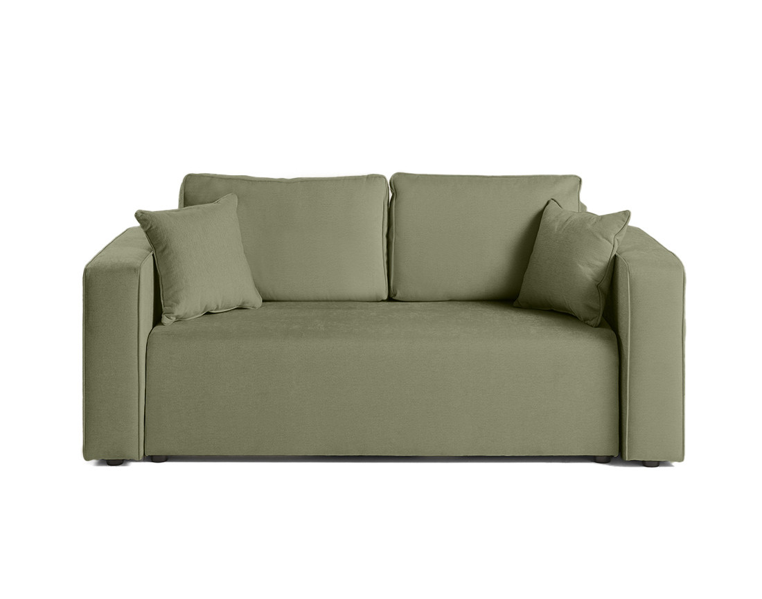 Canapé droit 2 places en tissu Topaze