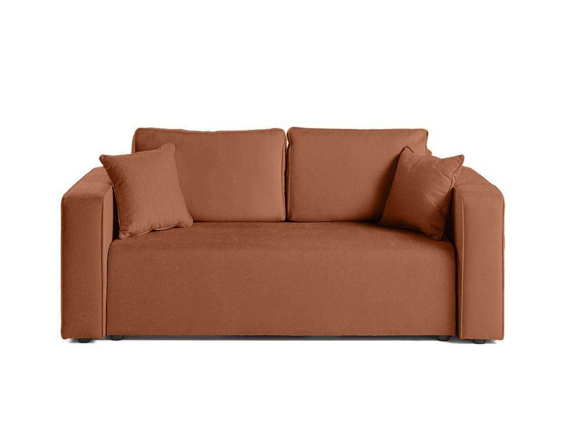 Canapé droit 2 places en tissu Topaze