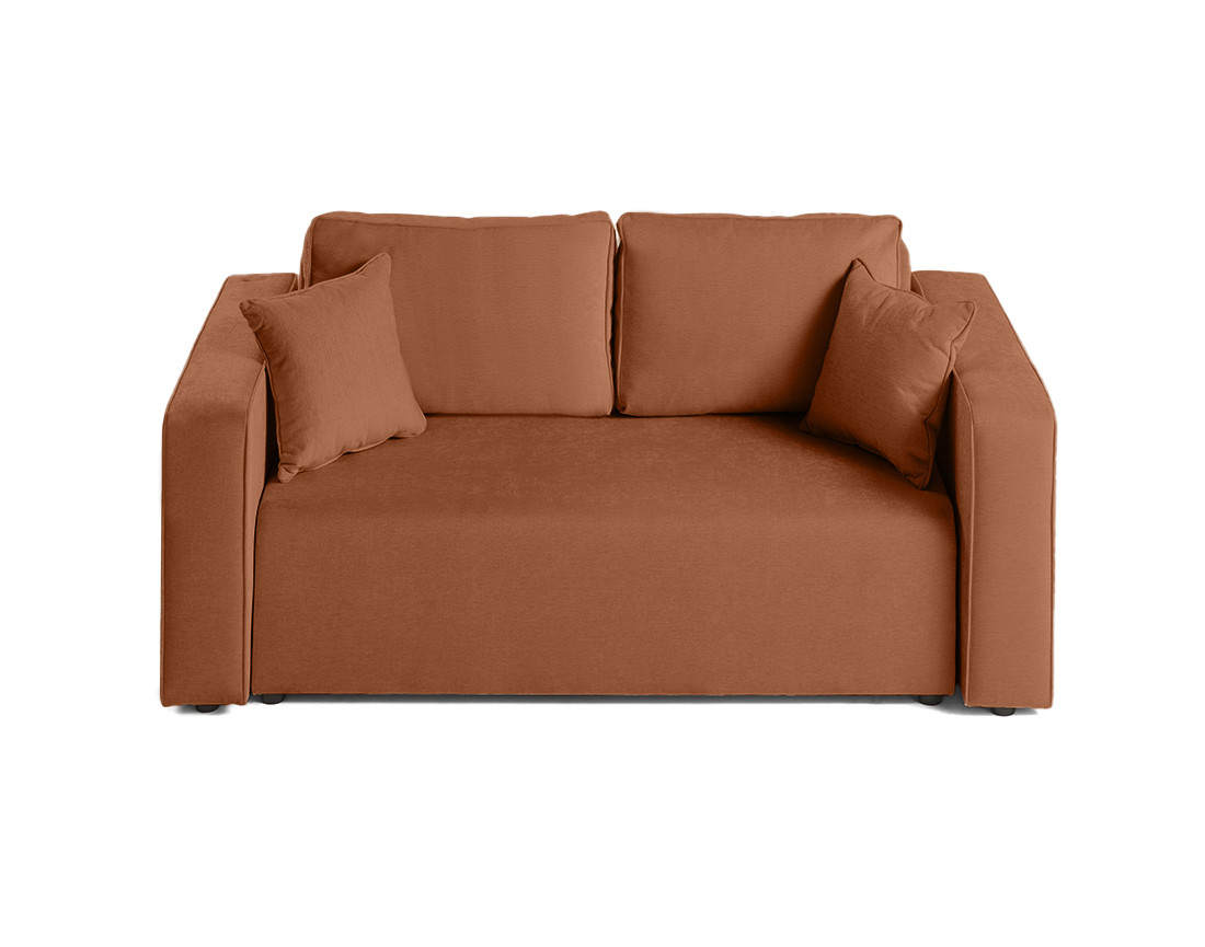 Canapé droit 2 places en tissu Topaze