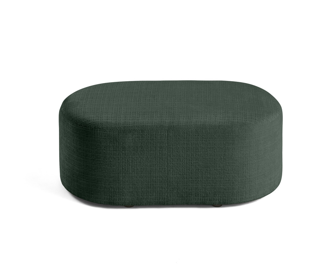 Pouf en velours texturé Miro
