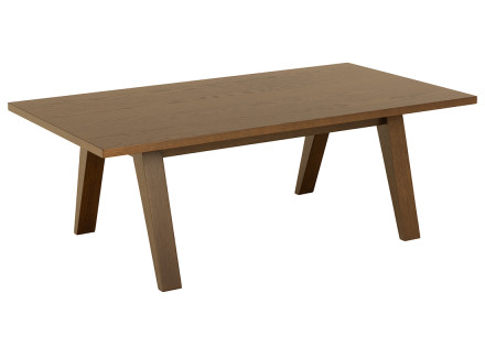 Table basse bois chêne foncé 130 cm Pauline