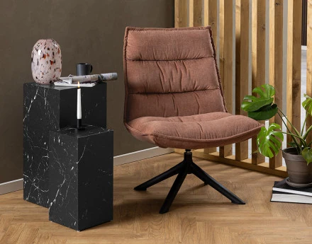 Fauteuil pivotant pieds en...