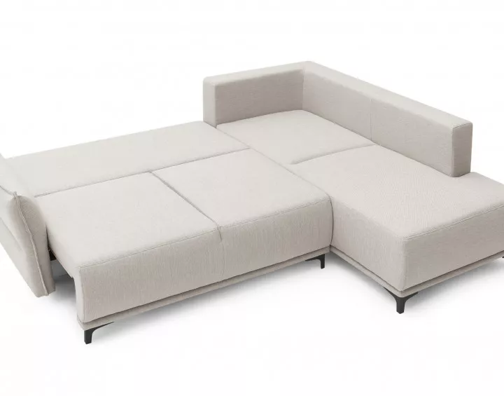 Canapé d'angle convertible Astoria 5 places avec coffre style moderne