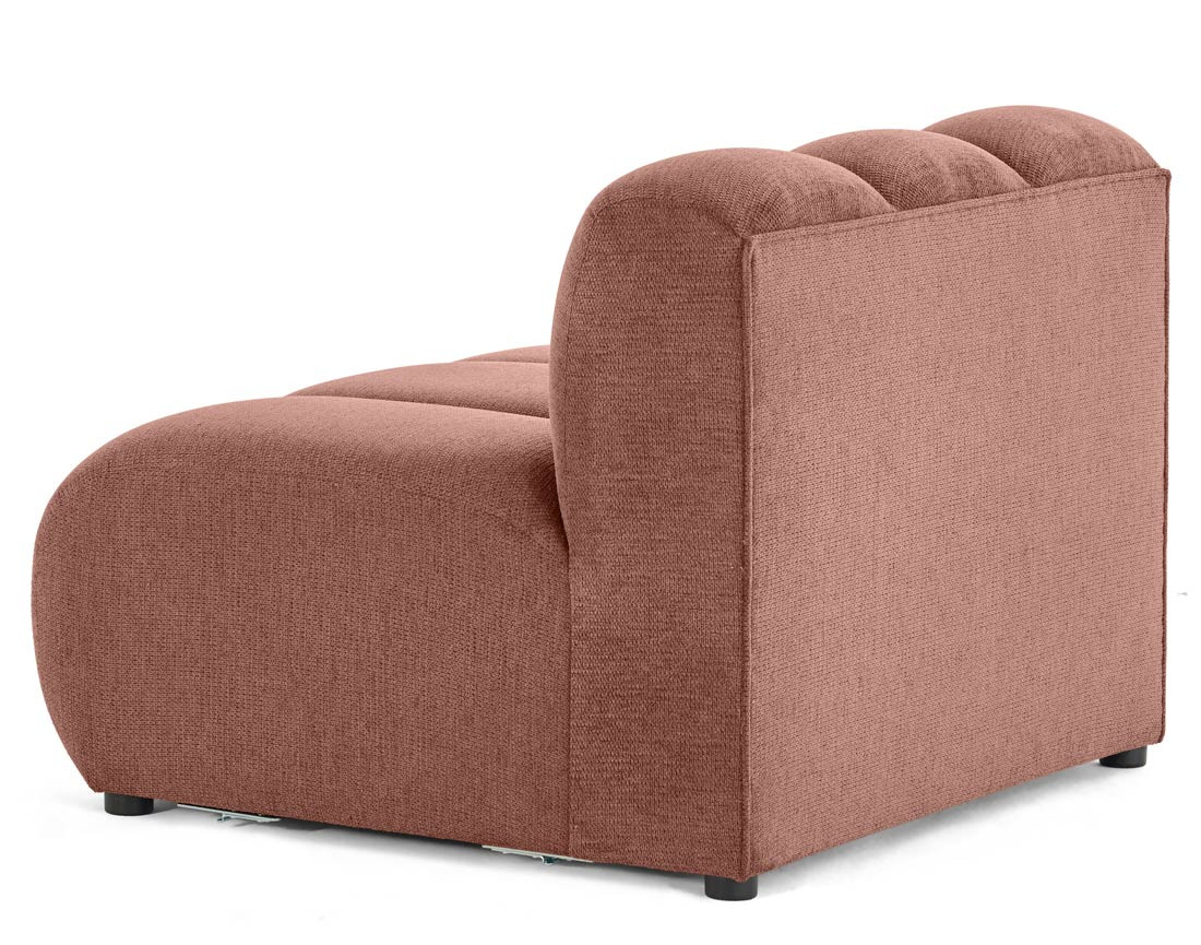 Module d'assise sans accoudoirs en tissu texturé Debbie Module d'assise sans accoudoirs en tissu texturé Debbie
