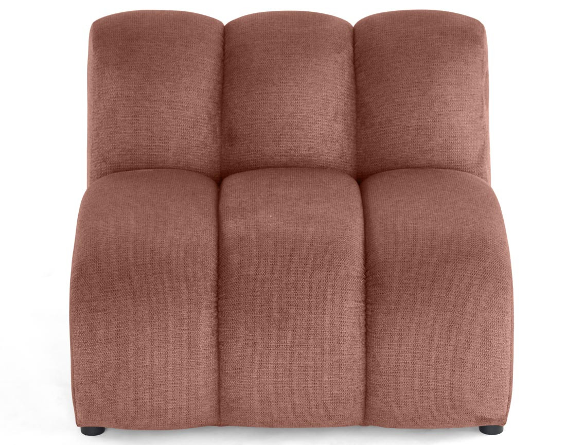 Module d'assise sans accoudoirs en tissu texturé Debbie Module d'assise sans accoudoirs en tissu texturé Debbie