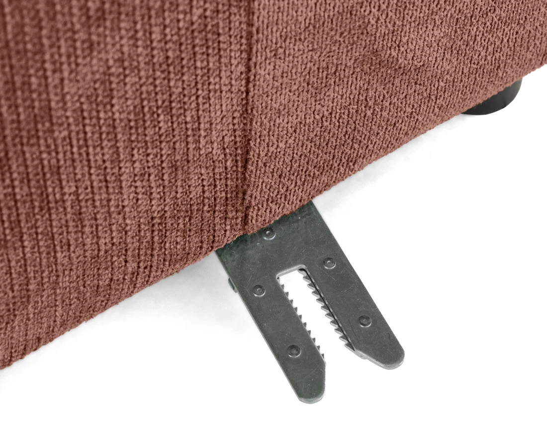 Module d'assise gauche en tissu texturé Debbie