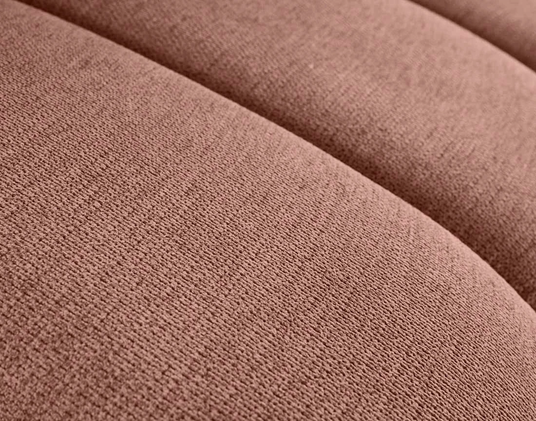 Module d'assise gauche en tissu texturé Debbie