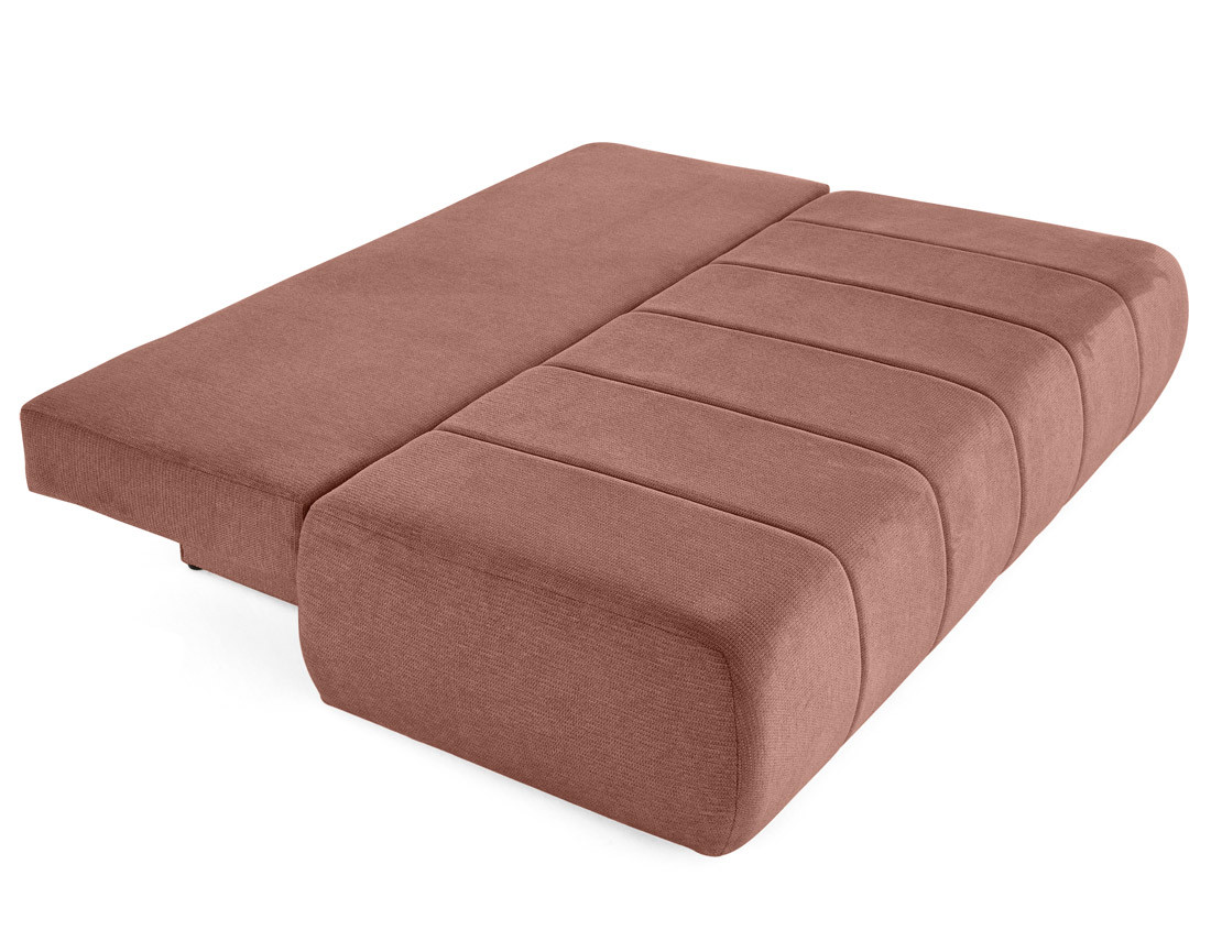 Canapé droit 3 places convertible avec coffre en tissu texturé Harper