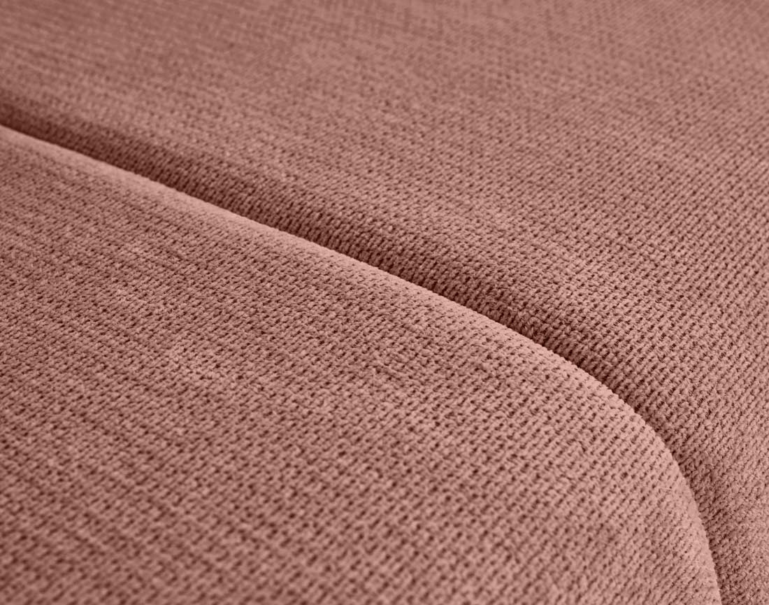 Canapé droit 3 places convertible avec coffre en tissu texturé Harper