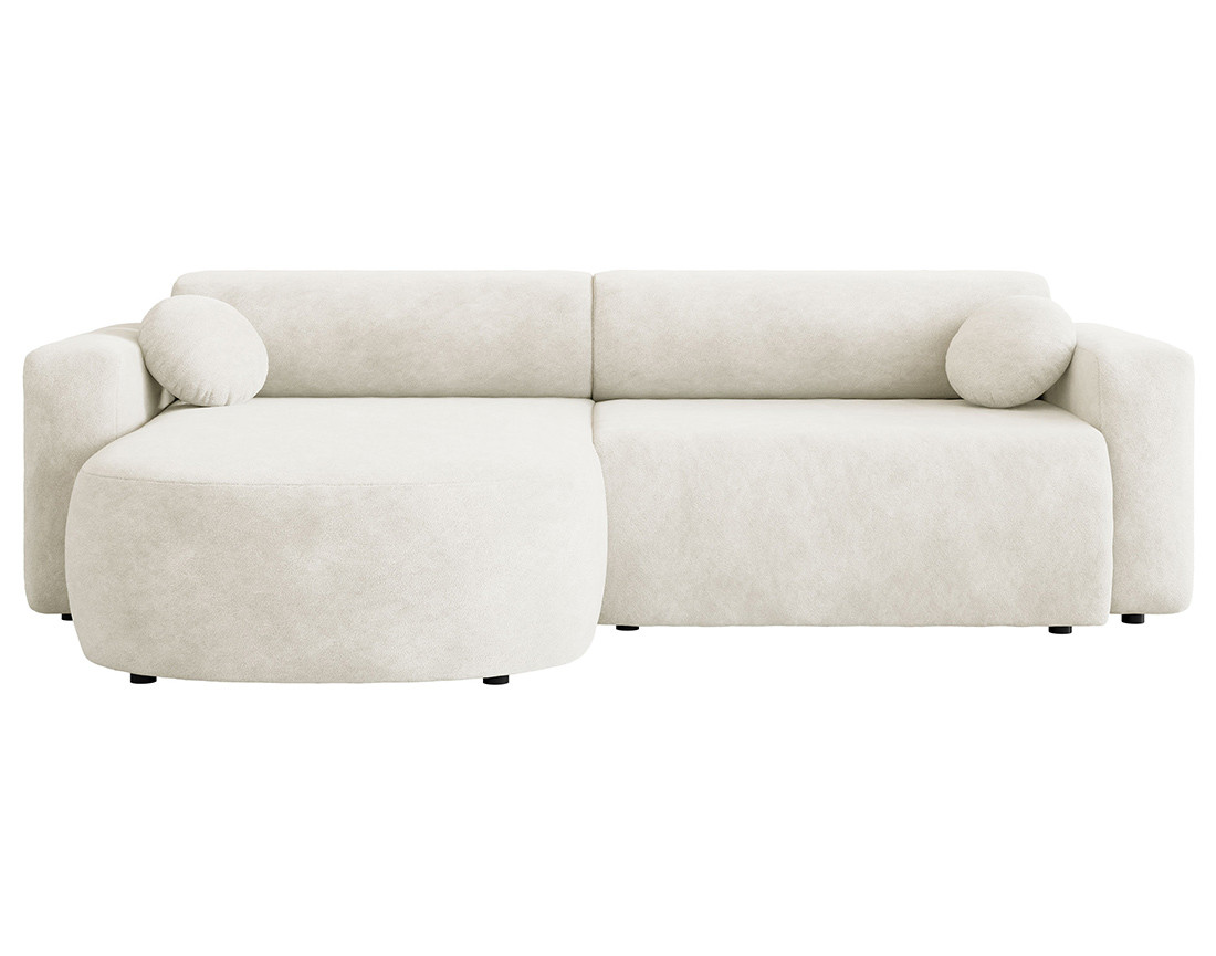 Canapé d'angle réversible 4 places convertible avec coffre en tissu Brunello Canapé d'angle réversible 4 places convertible avec coffre en tissu Brunello