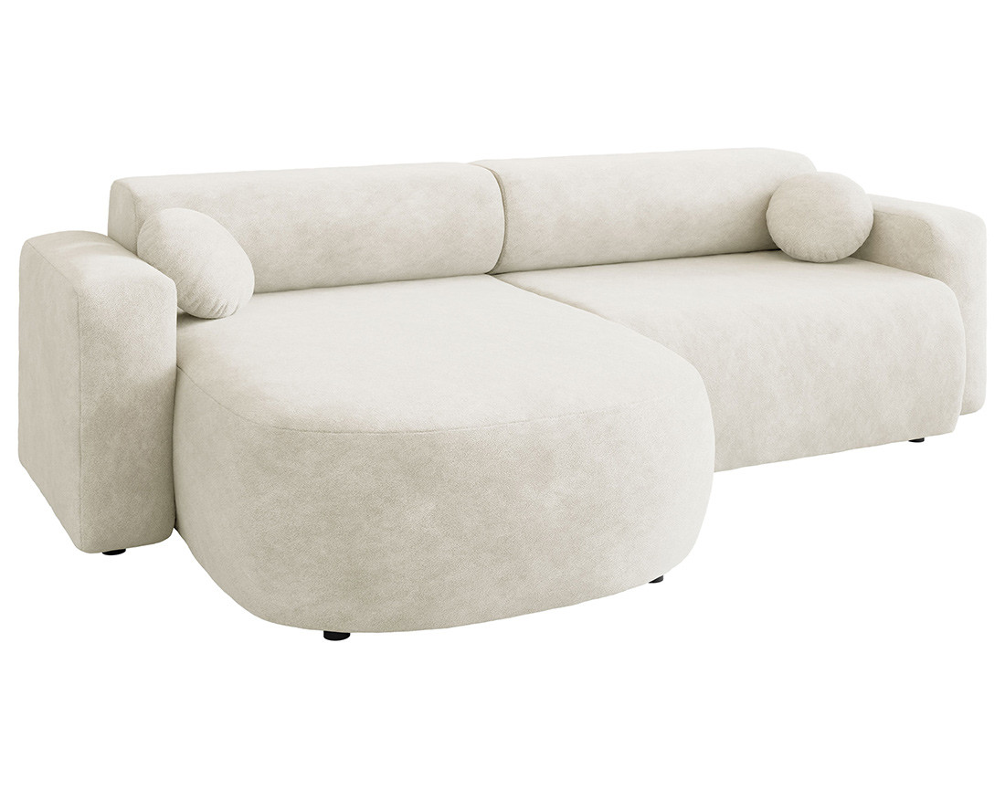 Canapé d'angle réversible 4 places convertible avec coffre en tissu Brunello Canapé d'angle réversible 4 places convertible avec coffre en tissu Brunello