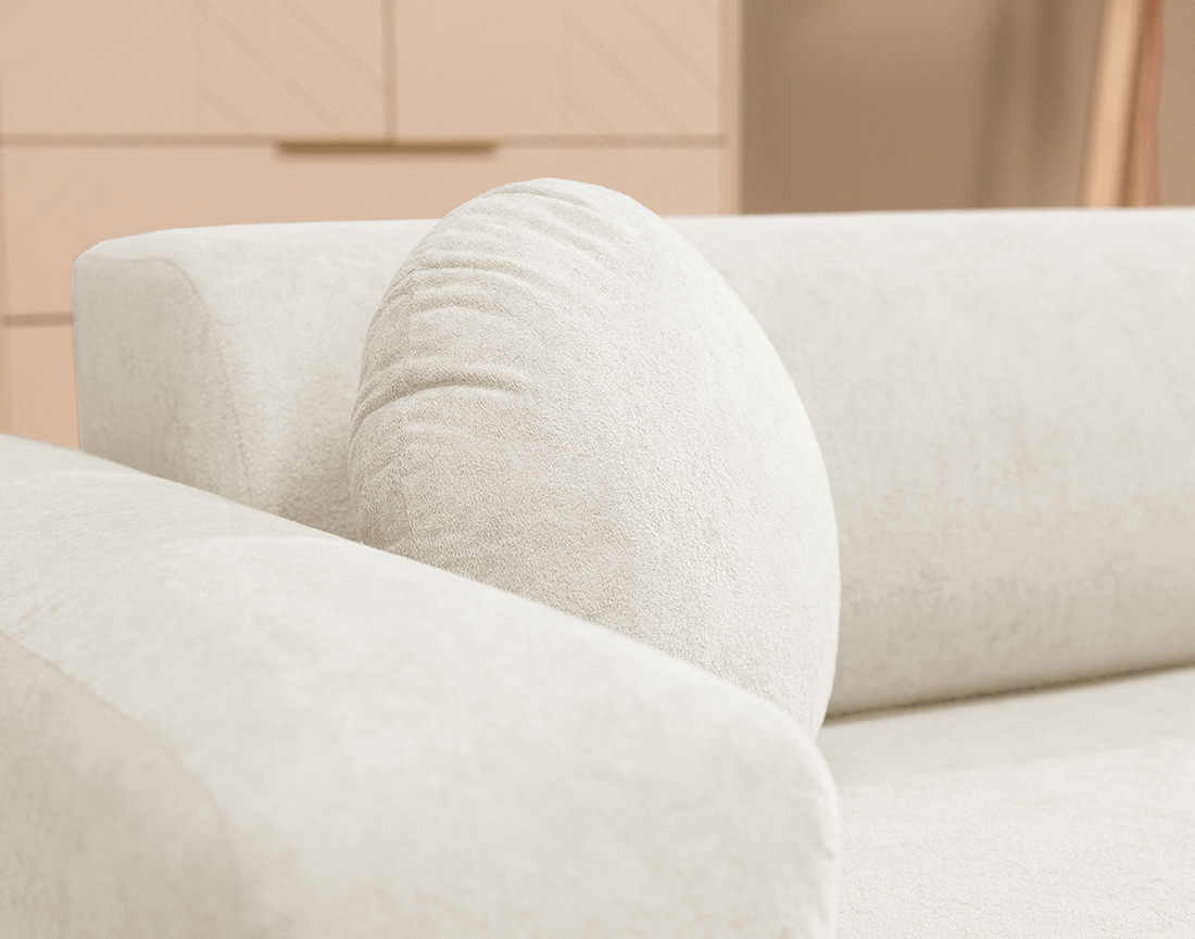 Canapé d'angle réversible 4 places convertible avec coffre en tissu Brunello Canapé d'angle réversible 4 places convertible avec coffre en tissu Brunello