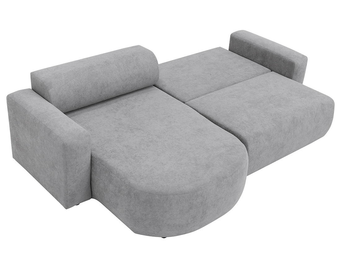 Canapé d'angle réversible 4 places convertible avec coffre en tissu Brunello Canapé d'angle réversible 4 places convertible avec coffre en tissu Brunello