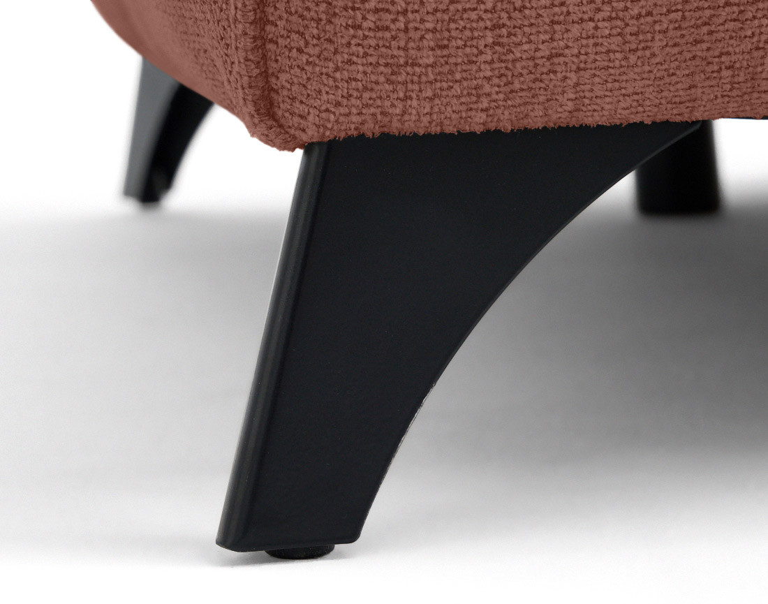 Canapé d'angle droit 4 places convertible avec coffre en tissu texturé Rimini Canapé d'angle droit 4 places convertible avec coffre en tissu texturé Rimini