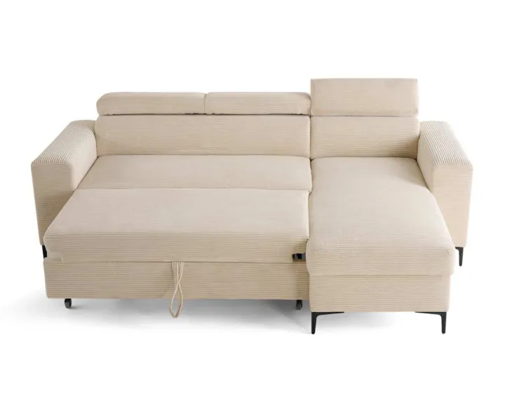 Canapé 4 places convertible, têtières et coffre de rangement Ceylan Canapé 4 places convertible, têtières et coffre de rangement Ceylan